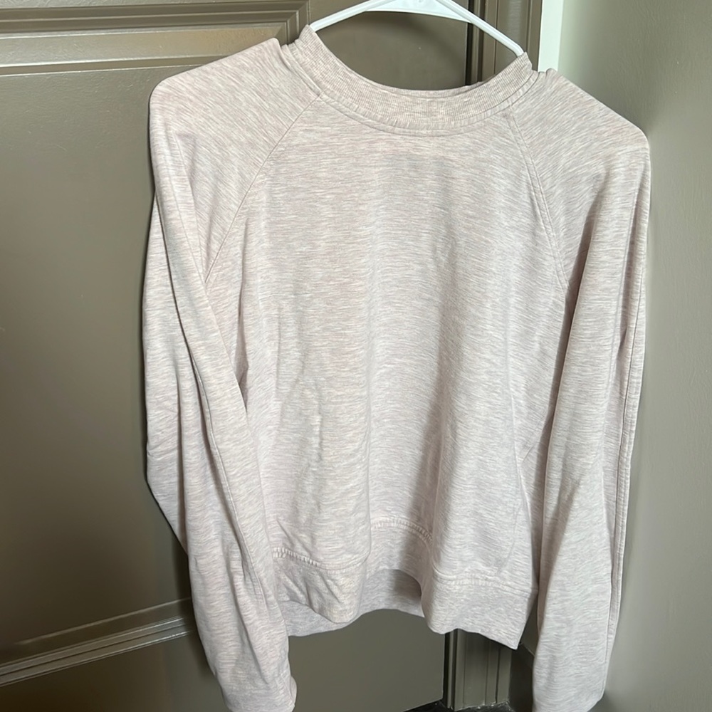 Soft light pink lululemon crewneck